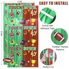 Superbowl Football Party Decorations Foil Fringe Curtains, 2 Pack 3.3x6.6ft Green Brown Tinsel Backdrop Super Bowl Sunday Night Football Game Day Photo Booth Backdrops Superbowl Party Decorations
