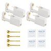 Self Ear Piercing Kits – 4 Pack Disposable Self Ear Piercing Gun, Ear Pearcings Kit with 3mm Silver Black Gold Ball Earring Studs,Safety Ear Piercing Gun Kit Tool (Gold)