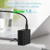 65W USB C PD Charger, KEYMOX Wall Charger Type C Fast Charging Power Delivery Foldable Adapter, for USB-C Laptops, MacBook, iPad Pro, iPhone, Galaxy,Pixel and More (USB C to C 2.0 Cable Included)