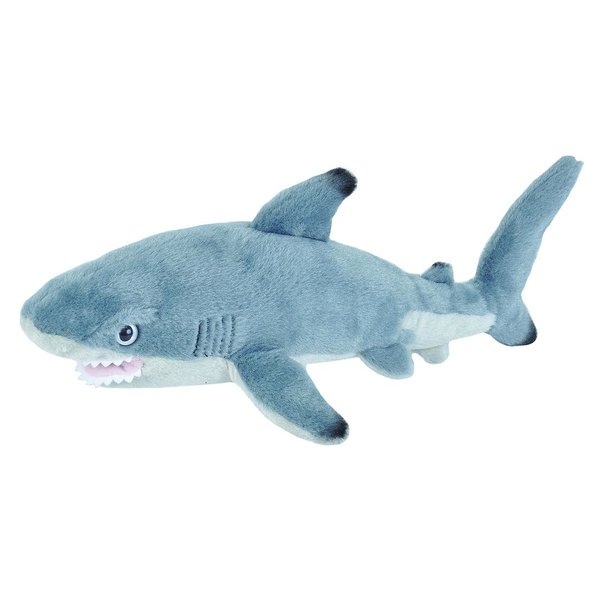 Wild Republic Black Tipped Shark Plush, Stuffed Animal, Plush Toy Gifts for Kids, Cuddlekins 13 Inches