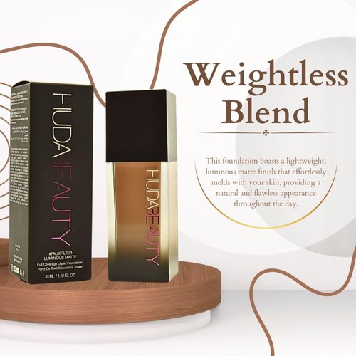 HUDA BEAUTY #FauxFilter Luminous Matte Foundation 200B Shortbread
