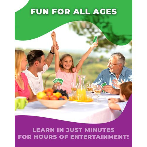 Slapburger - Fun Family Games for Game Night - Playing Card Games for Kids, Adults, Families, Teens, Party Gifts - Ages 4 and Up, 2-6 Players, 15 min