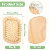 JiedHiur Wooden Hair Brush, Natural Wooden Air Cushion Brush Detangling Brush for Women, Men and Kids, Massager Hair Brush for Hair Growth