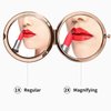 60th Birthday Gifts for Women Stainless Steel Portable Compact Makeup Mirror Behind You All Your Memories Best 60 Years Old Birthday Gift Ideas with Gift Box Engraved Mirror for Wife Friend Rose Gold