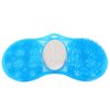 Yosoo Health Gear Shower Foot Scrubber Massager, Blue Silicone Foot Massage Cleaner Bath Shower Foot Massage Mat Pad with Pumice Scrub Stone Bathing Aid Foot Massage Exfoliating Foot Cleaner
