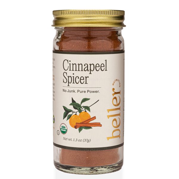 CINNAPEEL SPICER | 1.7 oz | Organic Spice Blend Seasoning | Rachel Beller Nutrition Power Spicing
