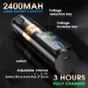 Ambition Vibe Tattoo Machine - Rotary Cartridge Battery Pen with 2400mAh Touch Buttons LED Digital Display Wireless Power Brushless Motor Tattoo Equipment Supply for Professional Artists and Beginners