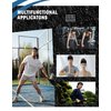Black Head Tie Headband, Tie Up Sweatband for Tennis Sweat Hair Band Ninja Karate Pirates Basketball, Running, Workout (Black 4 Pack)