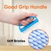 Superio Nail Brush Cleaner with Handle 3 Pack, Durable Scrub Brush to Clean Toes and Fingernails, All Purpose Hand Scrubber Nail Scrubbing Cleaning Brush - Stiff Bristles, Easy to Use (3-Pack)