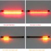 ANKIA LED Brake Light Strip 32 LEDs 8" Flexible License Plate Tail Light Stop Running Light Turn Signal Lamp for Harley CG125 GN125 (LED Tail Light Strip)