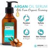 Arganicare Natural Argan Oil for Dry & Damaged Hair - Vegan Hair Growth Serum with Jojoba Oil Designed for Hair Loss & Dry Scalp Treatment - Aroma-Packed Formula with Shea Moisture for Frizz Control