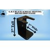 G.B.S Black Acrylic Shaving Brush Drip Stand Compatible with Brushes 19 mm Knot to 26, Black