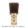 Barber Neck Duster Brush, Multifunctional Broken Hair Sweep Brush Neck Duster Brush Beard Shaving Brush for Barber Shop(Gold)