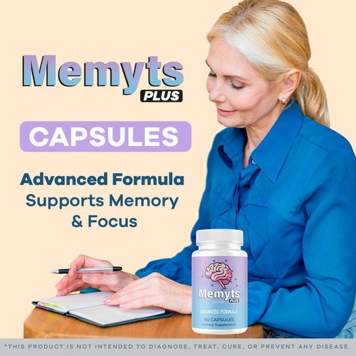 (5 Packs) Memyts Plus Capsules - Official Memyts Plus Supplement Pills Support Brain & Memory Focus, Natural Advanced Premium Formula for Overall Health & Wellness Reviews, 300 Capsules for 5 Months