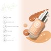 Honeybee Gardens Golden Hour Skin Perfecting Malibu (medium shade great for olive or Mediterranean skin tones) Liquid Foundation | Luxurious Golden Hour Radiance, 34.5ml/1.16 fl oz