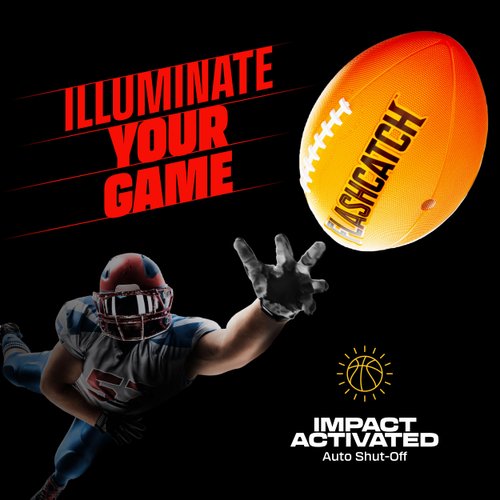 Light Up Youth Football - Glow in the Dark Ball - Outdoor Sports Birthday Gifts for Boys 8-15+ Year Old - Kids Teenage Youth Easter Gift Ideas Activity - Boy Toys Stuff Ages 8 9 10 11 12 13 14 15