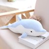 COSGOO Soft Dolphin Plush Hugging Pillow Cute Dolphin Stuffed Animal Plushies Dolphin Doll Toy Kids Stuffy Animie Dolphin Plush Toys for Birthday, Valentine, Christmas... (Blue)…