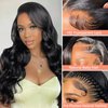 bynlna 200% Density 26 Inch Body Wave Lace Front Wigs Human Hair Pre Plucked Wig 13x4 HD Lace Frontal Wigs for Black Women Glueless Wigs Brazilian Virgin Human Hair Wig with Baby Hair 26 Inch