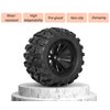 RC Station 12mm Hex RC Wheels and Tires 1/10 Scale 2.8 RC Truck Tires Wheels for Traxxas Rustler Stampede Hoss 2wd 4x4 vxl Tires Wheels Arrma Tires Wheels Redcat Volcano Tires Preglued