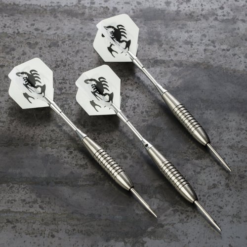 Unicorn High-Quality, Recreational Steel 600 Dart Set with Tips, Barrels, Shafts, Flights, and Flight Protectors
