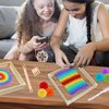 Coola Wooden Multi - Weaving Loom Kit for Kids Beginners Art and Craft Mini Loom(9 x 9in) Handcraft Including Crafting Kit,Wood Loom Frame,Colored Thread and Instructions