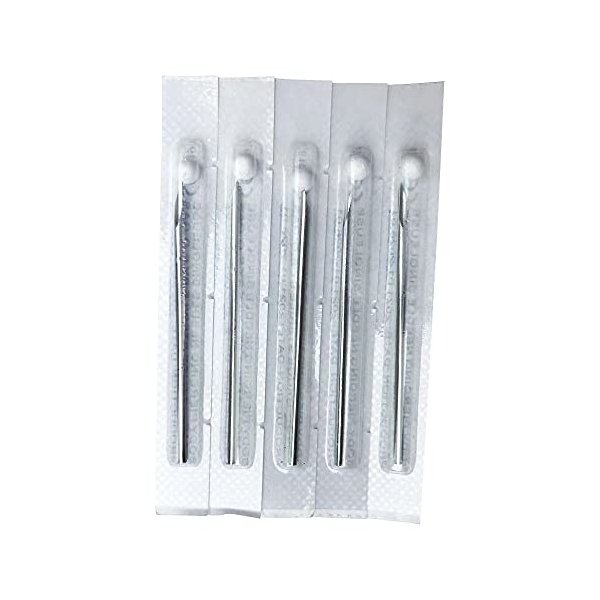 Shuiniba 16G 10 Pieces Body Ear Navel Nose Lip Nipple Piercing Needles