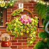 SATHIBI Flower Bouquet Building Set, Flowers Basket Bonsai Plants with LED Light, Botanical Collection Wall Decor, Creative Building Toy Gift for Adults Kids (691 PCS)