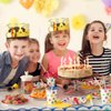 ArtCreativity Gold Foil Birthday Party Crowns for Kids, Bulk Pack of 24, Golden Paper Birthday Hats in 2 Fun Designs, Adjustable and Reusable, Royalty Party Decorations, Crown Party Supplies