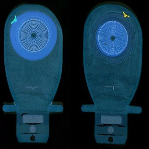 Ostomy Pouch Assura EasiClose One-Piece System 11" Length 30 mm Stoma Drainable NonConvex Pre-Cut (#15875 Sold Per Box)