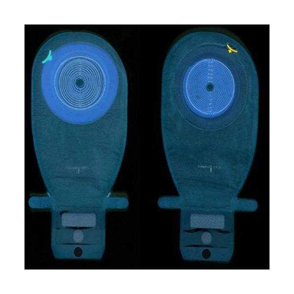 Ostomy Pouch Assura EasiClose One-Piece System 11" Length 30 mm Stoma Drainable NonConvex Pre-Cut (#15875 Sold Per Box)