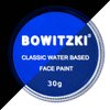 Bowitzki 30g Professional Face Paint Body Paint Water Based Face painting Makeup Safe for Kids and Adults Split Cake Single Color (Neon Blue)