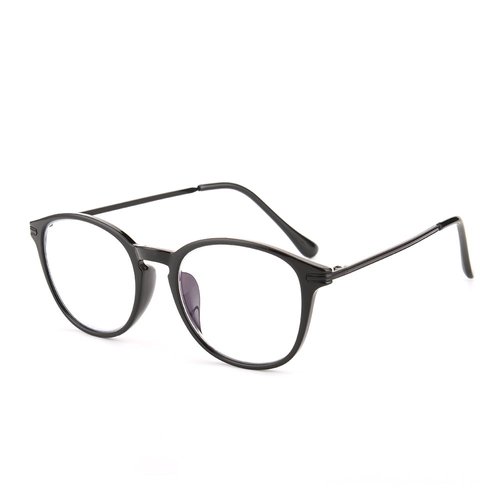 Computer Reading Glasses Anti Blue light Readers Reduce Eyestrain Unisex (Black, 2, x)