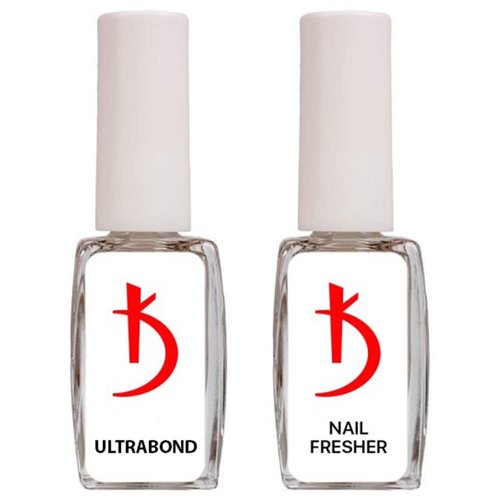 Kodi Professional SET 2in1 Ultrabond 12ml. (0.4 fl oz) + Nail Fresher 12ml. (0.4 fl oz) KIT Gel LED/UV Nail Polish Coat Soak Off Original, 2