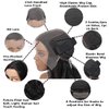 Lenaqueen HD LACE Front Wig Wavy 13X6 Glueless Synthetic Lace Front Wigs Futura Fiber Heat Resistant Synthetic Lace Wigs Pre-plucked Hairline Synthetic Wig for Black Women (Natural Black)