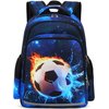 CAMTOP Soccer Backpack for School Kids Boys Backpacks Preschool Kindergarten Elementary Football Bookbag(Age 3-8 Years)