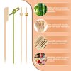 1000PCS Bamboo Cocktail Picks, 4.7 Inch Eco-Friendly Food Picks for Charcuterie Sticks, Gold Ball Party Toothpicks for Drinks, Fruits, Cheese, Appetizers, Wedding, Home Bar Accessories