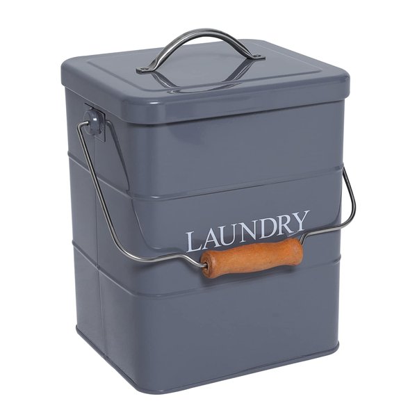 Xbopetda Laundry Powder Bin, Washing Powder Storage Tin with Scoop, Airtight Lid & Handles, Laundry Detergent Powder Storage Box - Perfect for Holding Pods Tablets Capsules Powder Detergent-Gray