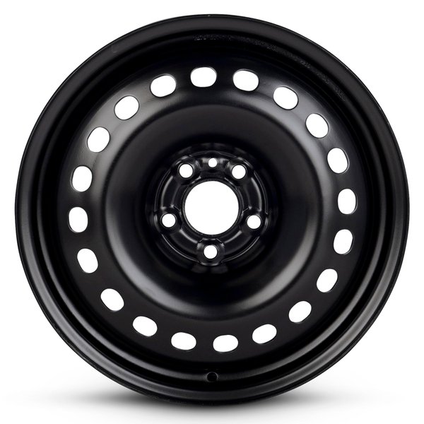 For 2014-2020 Jeep Cherokee 17 Inch Painted Black Rim - OE Direct Replacement - Road Ready Car Wheel