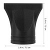 EXCEART Hair Dryer Nozzle 2Pcs Reusable Black Blow Dry Hair Dryer Diffusers Hair Blower Nozzles Replacements Hairdressing Salon Styling Accessory