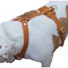 Genuine Leather Dog Harness, 33"-41" Chest, 1" Wide Straps Newfoundland, Great Dane