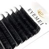 Eyelash Extensions 0.15 D Curl Natural Faux Mink Eyelash Extensions Individual Lashes Extension 14mm Tray Salon Use by EYEMEI