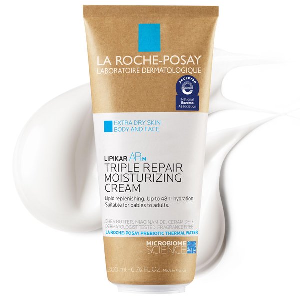 La Roche-Posay Lipikar Balm AP+ Intense Repair Body Lotion for Extra Dry Skin, Body Cream with Shea Butter and Niacinamide, Repairs Dry and Rough Skin, 6.76 Fl Oz (Pack of 1)