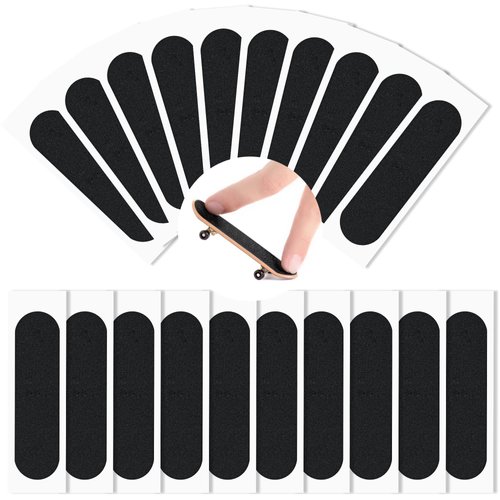 Haisalin 20Pcs Fingerboard Grip Tape, Precut Fingerboard Foam Grip Tape,Foam Grip Tape for Fingerboards, Precut & One Step Instal(20)