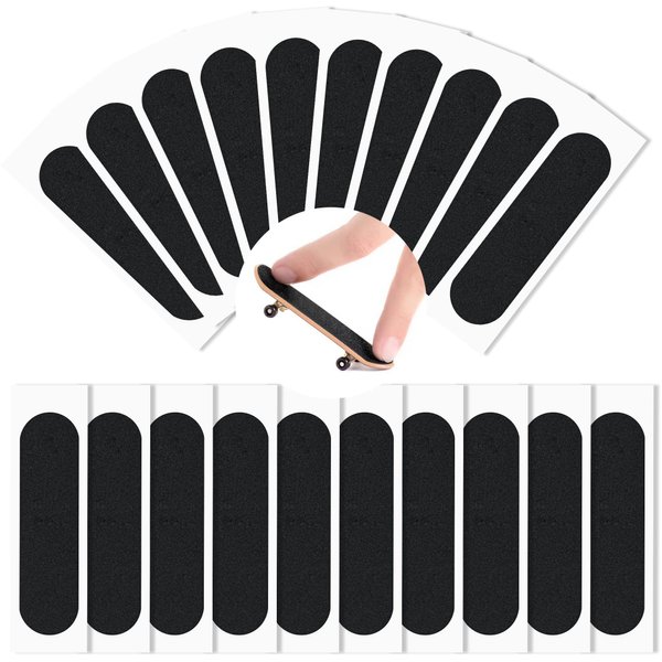 Haisalin 20Pcs Fingerboard Grip Tape, Precut Fingerboard Foam Grip Tape,Foam Grip Tape for Fingerboards, Precut & One Step Instal(20)