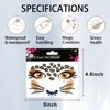 Tiger and Leopard Glitter Face Stickers Set-2Pcs Eye Body Face Tattoo Stickers for Kids Adult Party Makeup Self Adhesive Fake Tattoo Sticker Birthday Cospay Festival Party Supplies (tiger&Leopard)