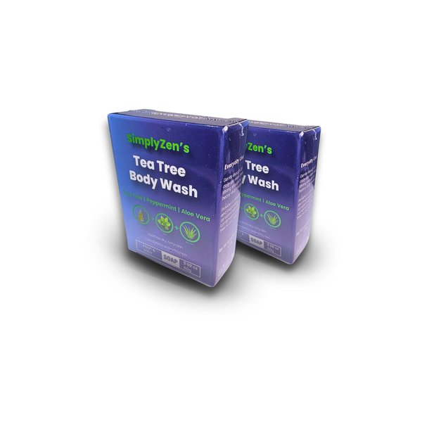 SimplyZen Tea Tree Oil Bar Soap With Peppermint And Aloe Vera (2)