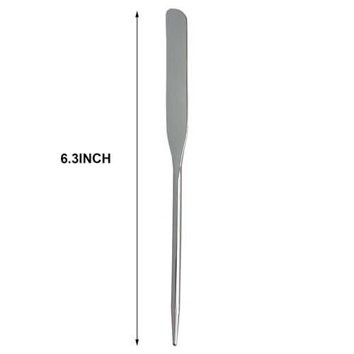 Makeup Mixing Palette Spatula,Stainless Steel Makeup Tiny Spatula,Professional Art Foundation Cream Blender For Nail-Art, Eye Shadow, Eyelash, Face Makeup Tools