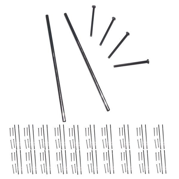 20 Set 1/64 Scale Wheels Modified Hollow Shaft & Mushroom Nails Suitable for 1 64 Scale Diecast Cars DIY Tires (Each Set Contains 2 Hollow Shafts and 4 Mushroom Nails) (1.18in/30mm)