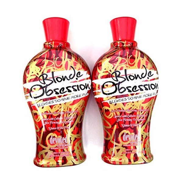 Lot of 2 Devoted Creations Blonde Obsession Indoor Tanning Lotion Bronzer 12.25 Fl Oz