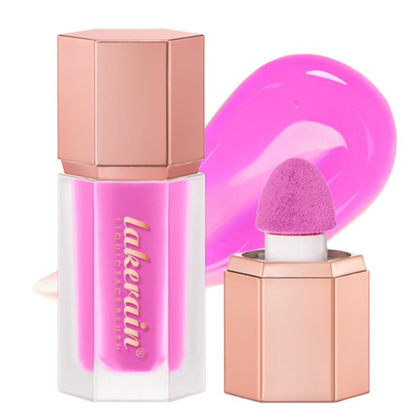 Liquid Blush, Matte Velvet Liquid Blush, Soft Liquid Blush for Cheeks, Silky Cream Blush (1, 2, Medium)